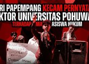 Fikri Papempang Kecam Pernyataan Rektor UNIPO, Dinilai Cederai Etika Akademik