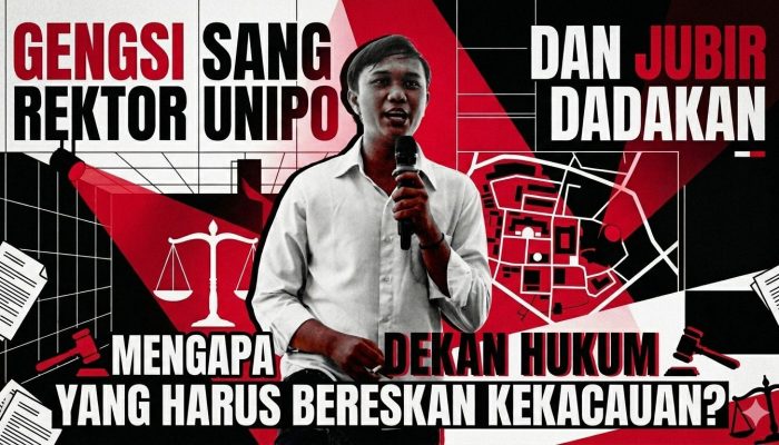 Gengsi Sang Rektor Unipo dan Jubir Dadakan: Mengapa Dekan Hukum yang Harus Bereskan Kekacauan?