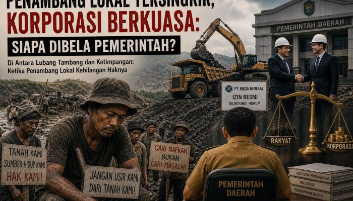 Penambang Lokal Tersingkir, Korporasi Berkuasa: Siapa Dibela Pemerintah?