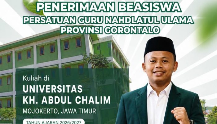 PW PERGUNU Gorontalo Buka Pendaftaran Beasiswa Kuliah Tahun Akademik 2026/2027