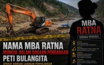 Nama Mba Ratna Muncul dalam Dugaan Pendanaan PETI Bulangita, Aparat Didesak Lakukan Penyelidikan