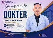 Reski Gau Putra Pohuwato Berhasil Menyelesaikan Pendidikan Kedokteran, Siap Mengabdi Untuk Masyarakat