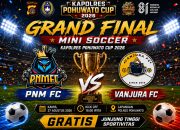 Vanjura FC Vs PNM FC Berlaga di Final Kapolres Cup, Diduga Kedua Tim Didanai Bos PETI